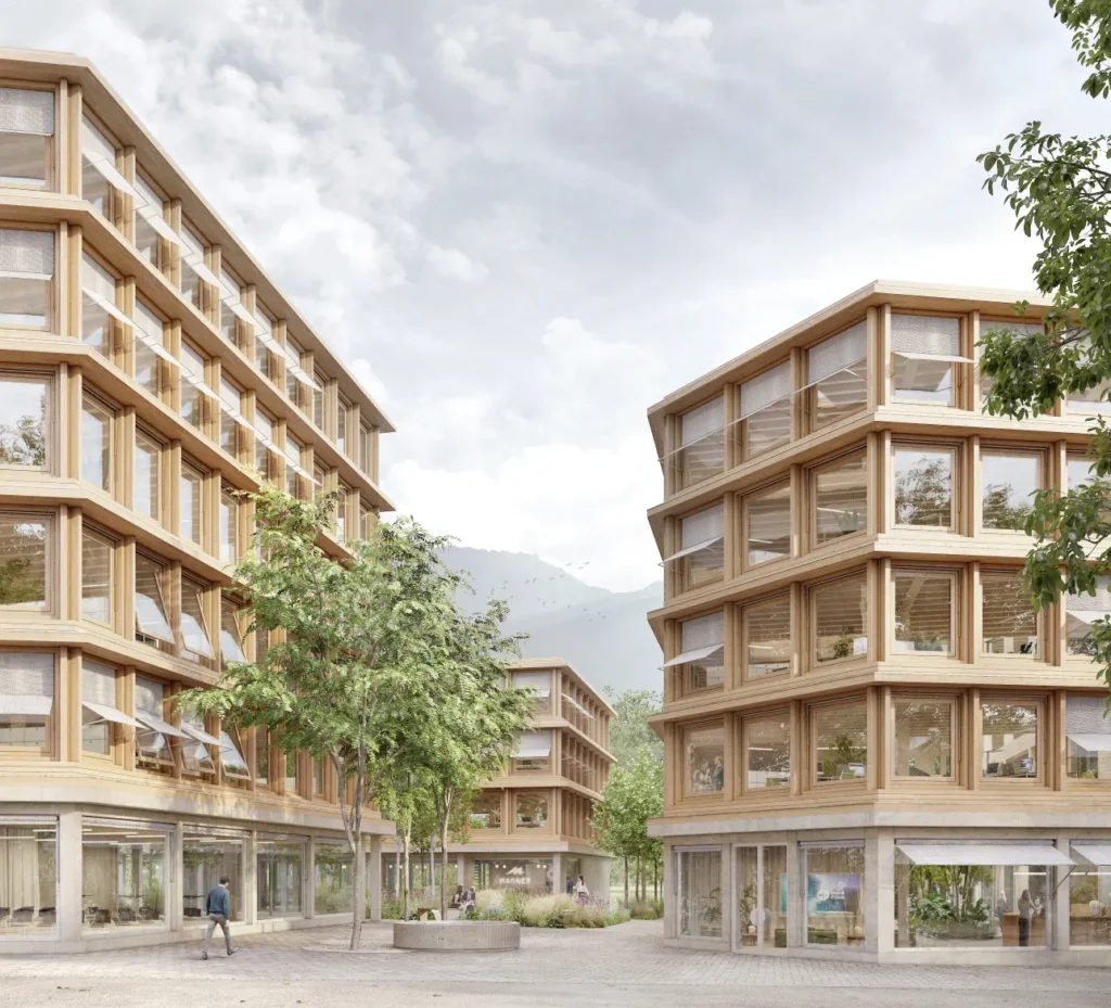 Visualisierung © Jonas Bloch für Bernardo Bader Architekten